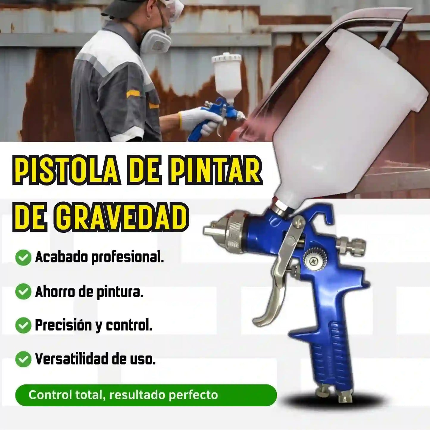 PISTOLA PULVERIZADORA DE GRAVEDAD