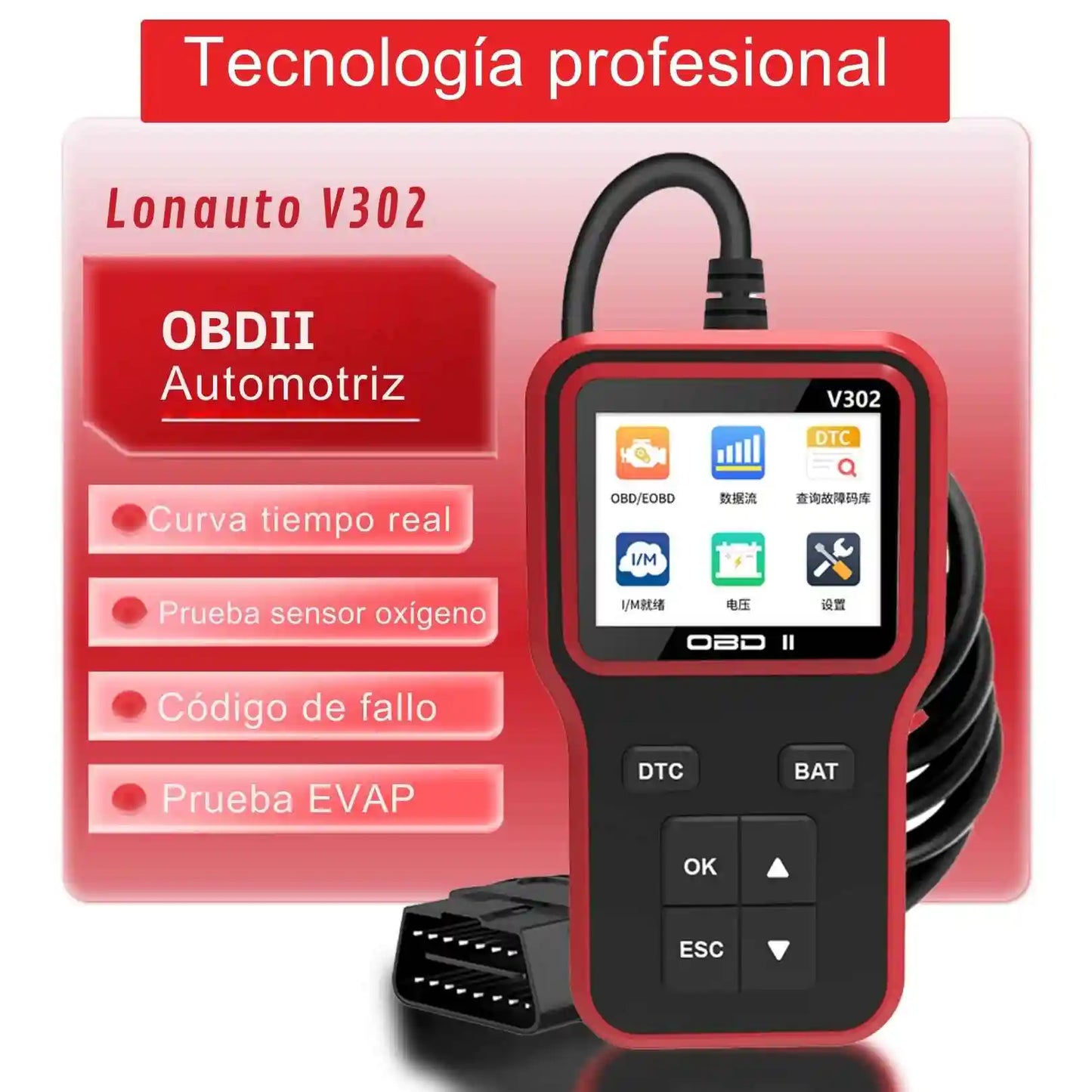 ESCÁNER DE DIAGNÓSTICO AUTOMOTRIZ