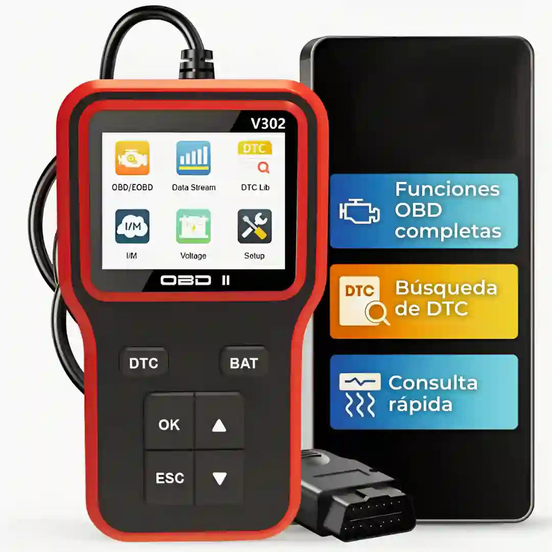 ESCÁNER DE DIAGNÓSTICO AUTOMOTRIZ-V302 F-Y