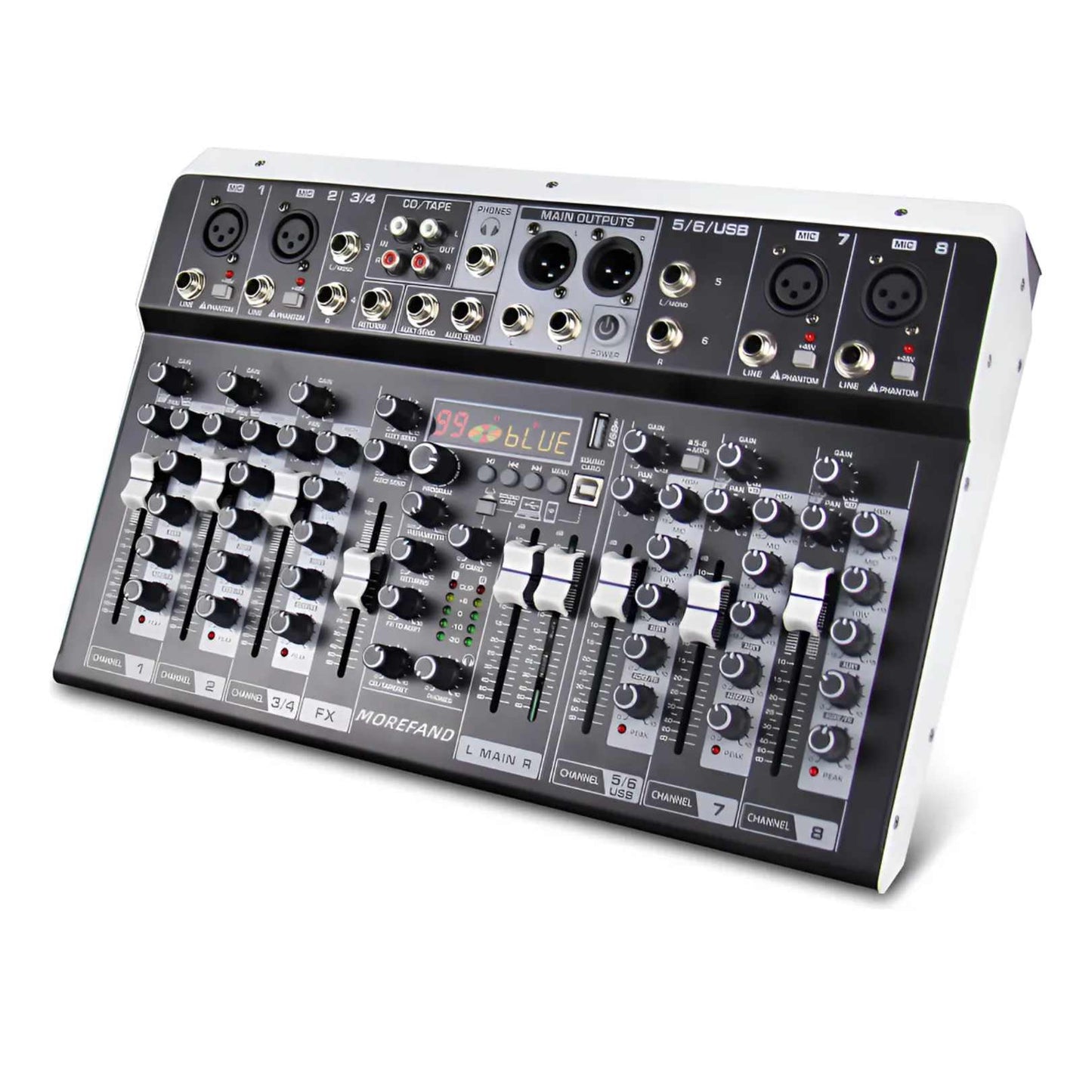 CONSOLA DE AUDIO PROFESIONAL DE 8 CANALES