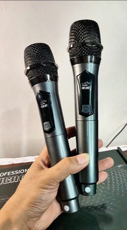 KIT DE MICROFONOS INALAMBRICOS DUAL PRO F-Y