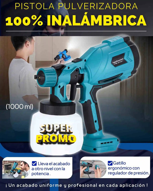 PISTOLA PULVERIZADORA INALÁMBRICA DE ALTA POTENCIA
