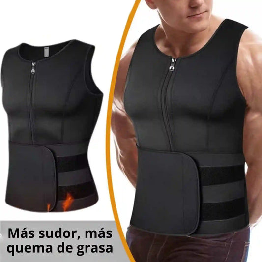 CHALECO SAUNA CON CREMALLERA - ENTRENAMIENTO