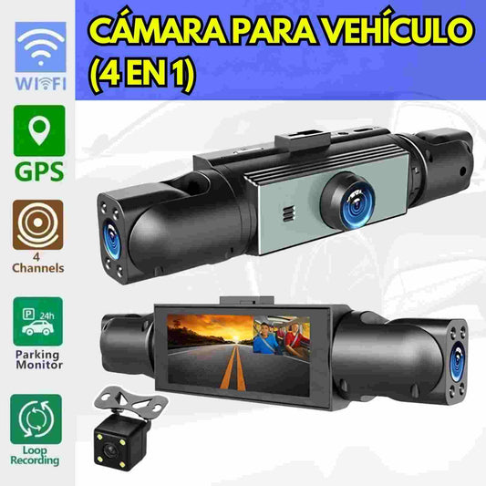 CÁMARA DE SEGURIDAD PARA VEHÍCULO (4 EN 1) F-Y