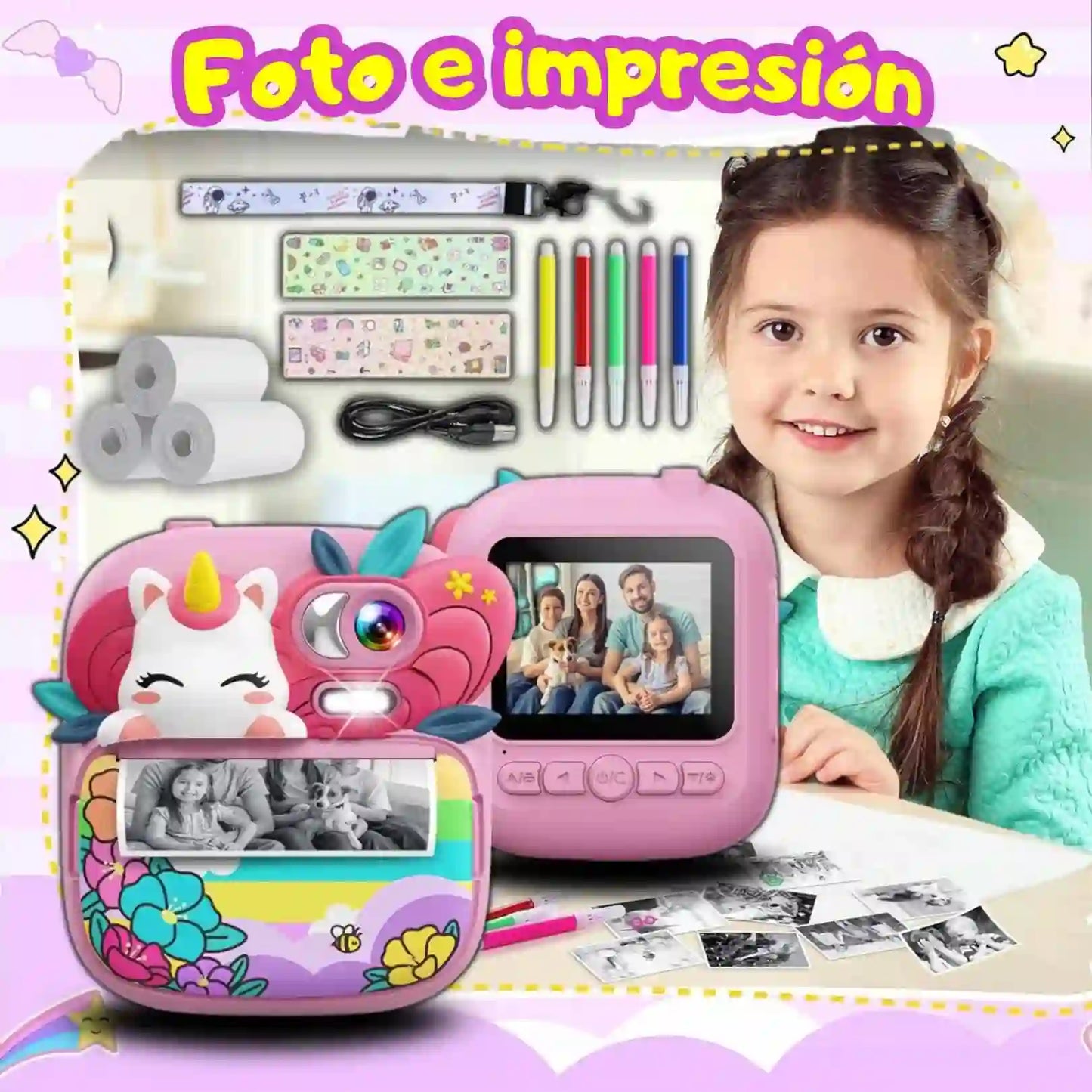 CÁMARA IMPRESORA PARA NIÑOS