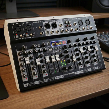 MEZCLADORA DE AUDIO DE 8 CANALES PROFESIONAL