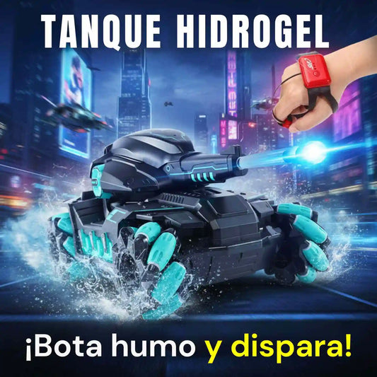 TANQUE A CONTROL REMOTO (dispara hidrogel y bota humo – 2 mandos)